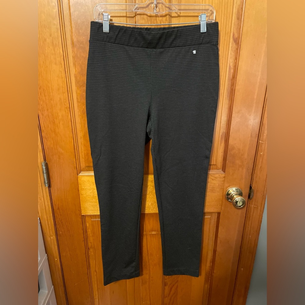 Jones New York Charcoal Patterned Trousers